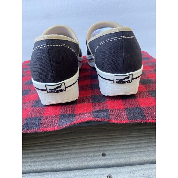 Dansko Vegan Black Canvas Slip Resistant Clogs Shoes Women Sz 42 EU/ 11.5-12 US - Picture 6 of 16